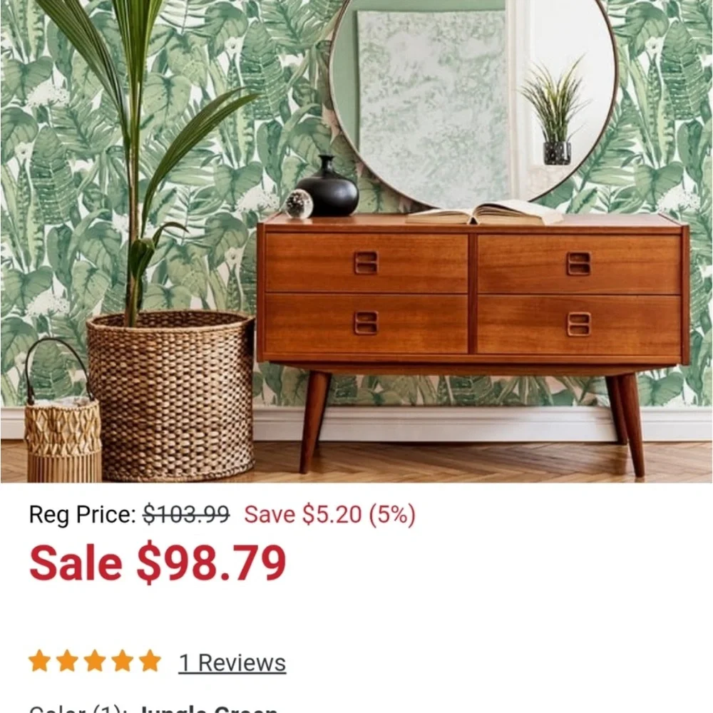 NEW Tempaper Tropical Jungle wallpaper